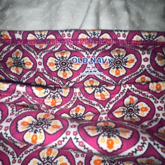 y2k 2000s vintage old navy pattern crop tube top ! size s ! - Picture 2 of 4